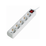 Gembird Surge Protector 5x - 5 prese AC - Bianco - CE - GS - 4500V - 13500A SPG4-C-6