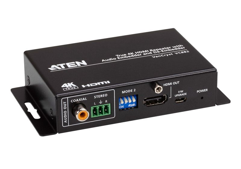 ATEN-True-4K-HDMI-Repeater-with-Audio-Embedder