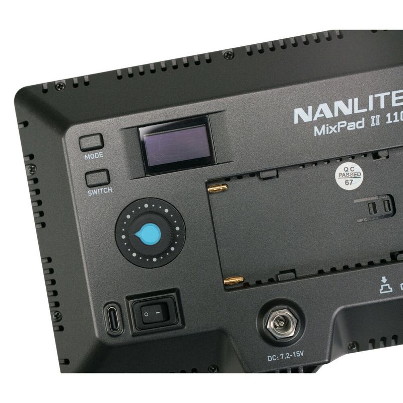 Nanlite-MixPad-II-11C-RGBWW-Rettangolare-Batteria