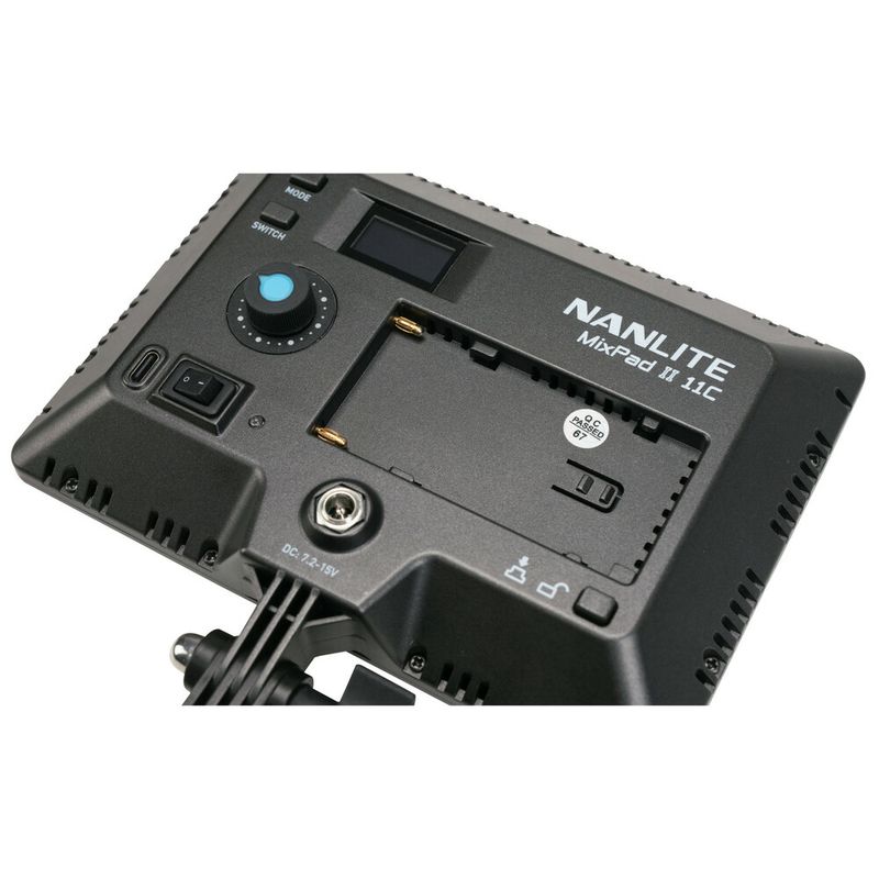 Nanlite-MixPad-II-11C-RGBWW-Rettangolare-Batteria