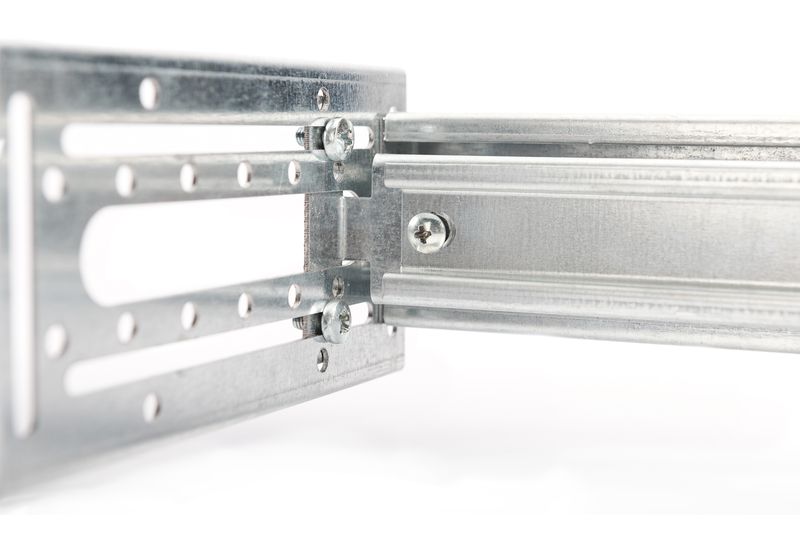 Supporto-guida-DIN-4U-178x483x223-mm-galvanized-incl.-din-rail-variable-depth-and-height