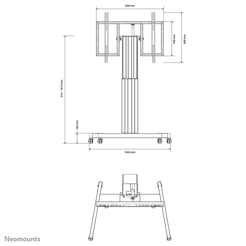 Neomounts-Mobiletto-portatile-per-TV