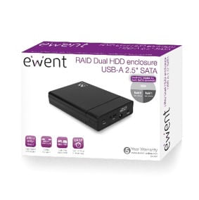 EWENT-BOX-HARD-DISK-25--2-BAY-USB-3.0-EW7043