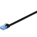 Goobay Wentronic goobay - Patch-Kabel - RJ-45 (M) bis RJ-45 (M) - 3,0m - UTP - CAT 6a - geformt, flach - Schwarz (96334)