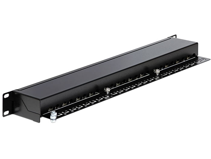 Delock-Patch-panel-da-19--24-porte-Cat6-nero