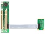 Delock-Riser-Card-Mini-PCI-Express--2-x-PCI-con-cavo-flessibile-da-13-cm-diretto-a-sinistra