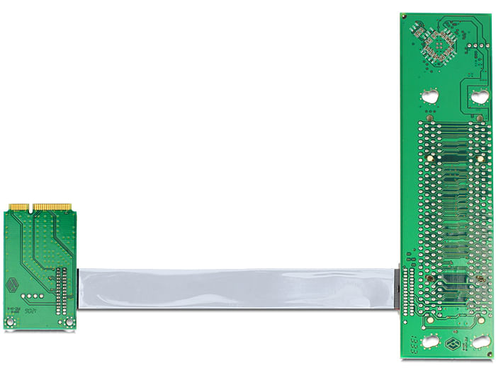 Delock-Riser-Card-Mini-PCI-Express--2-x-PCI-con-cavo-flessibile-da-13-cm-diretto-a-sinistra