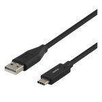 Deltaco USBC-1005M USB Kabel USB 2.0 1,5 m USB A Schwarz (USBC-1005M)