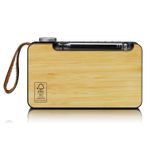 Radio-FM-portatile-DAB-Lenco-PDR-040-Bamboo-con-BT-nera