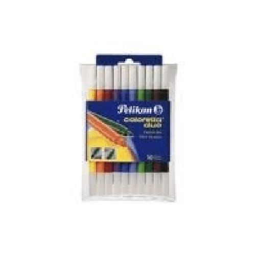 Pennarelli-Pelikan-Pennarelli-Colorella-duo-con-punta-in-fibra-10-pezzi.-10--20-mm-Multicolore