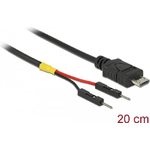 Delock USB Stromkabel Micro-B auf 2 x Pfostenstecker einzeln Strom 20 cm (85407)