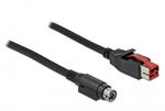 Delock---Cavo-USB-alimentato---USB-PlusPower--24-V---M--per-alimentare-mini-DIN--M----24-V---4-m---Nero