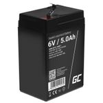 Green Cell AGM11 batteria UPS Acido piombo VRLA 6 V 5 Ah (Green Cell AGM VRLA 6V 5Ah maintenance-free battery for alarm