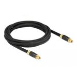 Delock - Cavo audio digitale (ottico) - SPDIF - TOSLINK maschio a TOSLINK maschio - 20 m - fibra ottica - antracite (865