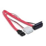 DeLOCK - Serial ATA-Kabel - interne Stromversorgung 2-polig 16-polig Micro SATA - Serial ATA 7-polig - 30 cm