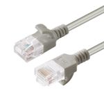 Microconnect V-UTP602-SLIM cavo di rete Grigio 2 m Cat6 U/UTP UTP (U/UTP CAT6 2M Grey Slim - Unshielded Network Cable -