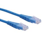 ROLINE 0.3m Cat6 UTP cavo di rete Blu 03 m U/UTP UTP (Roline CAT6 UTP CU Ethernet Cable Blue 0.3m)