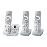 Panasonic KX-TG6823 Telefono DECT Identificatore di chiamata Argento, Bianco