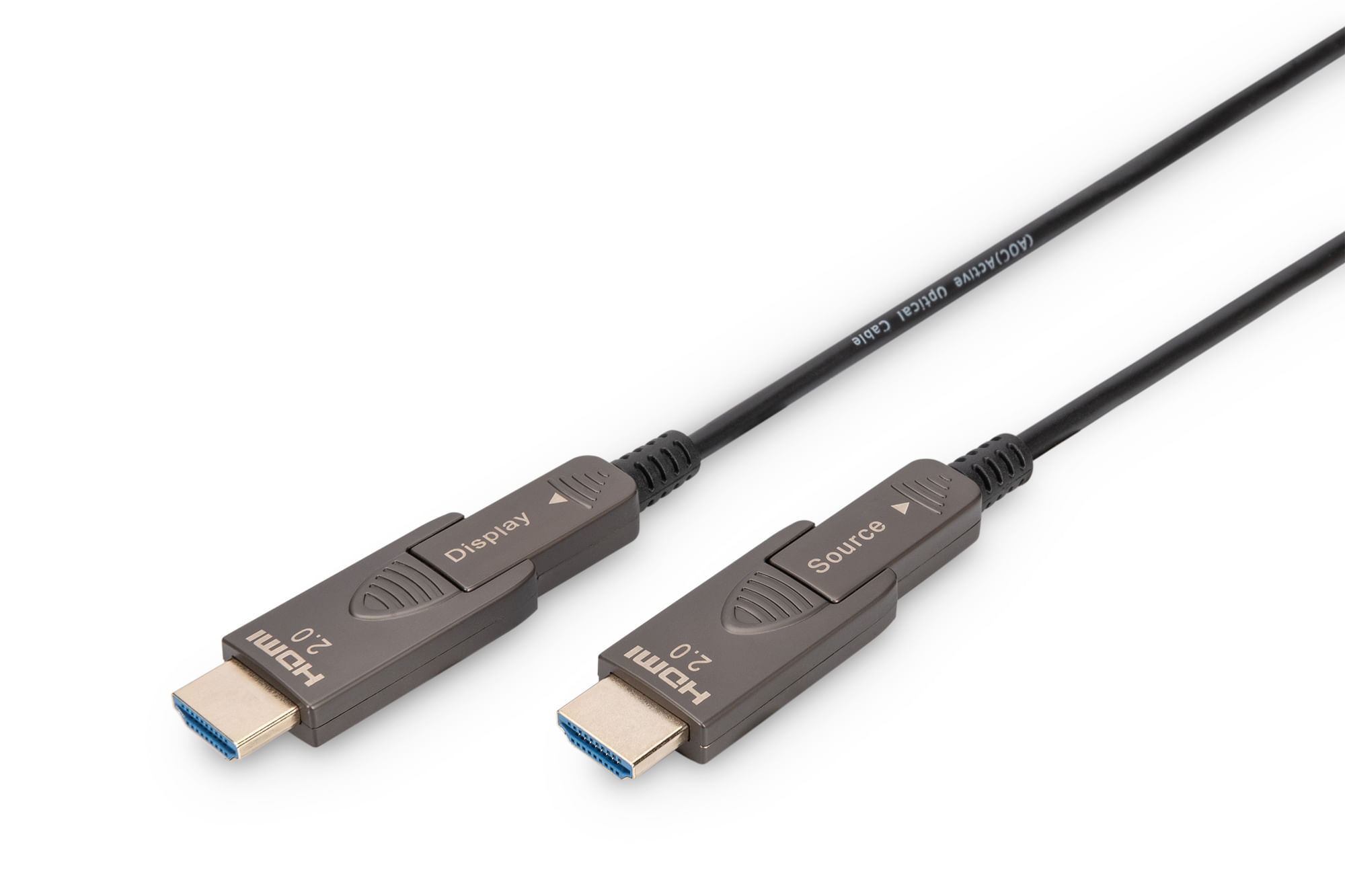 Digitus Cavo in fibra ottica ibrido 4K - HDMI AOC con 15m connettore rimovibile