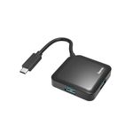 Hama Hub USB Type C da tavolo 3.2 4 porte cavo integrato nero (Hama 4-Port USB-C Hub 4x USB-A USB Powered)