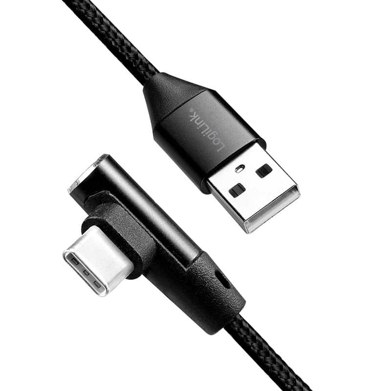 Connettore-USB-LogiLink-Da-USB-2.0-a-USB-C--angolato-a-90--10-m-CU0138