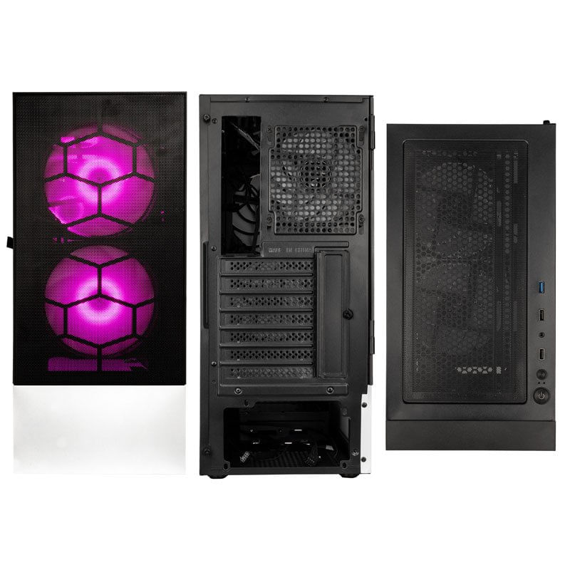 Kolink-Observatory-MX-Mesh-ARGB-Midi-Tower-Case---Black-White