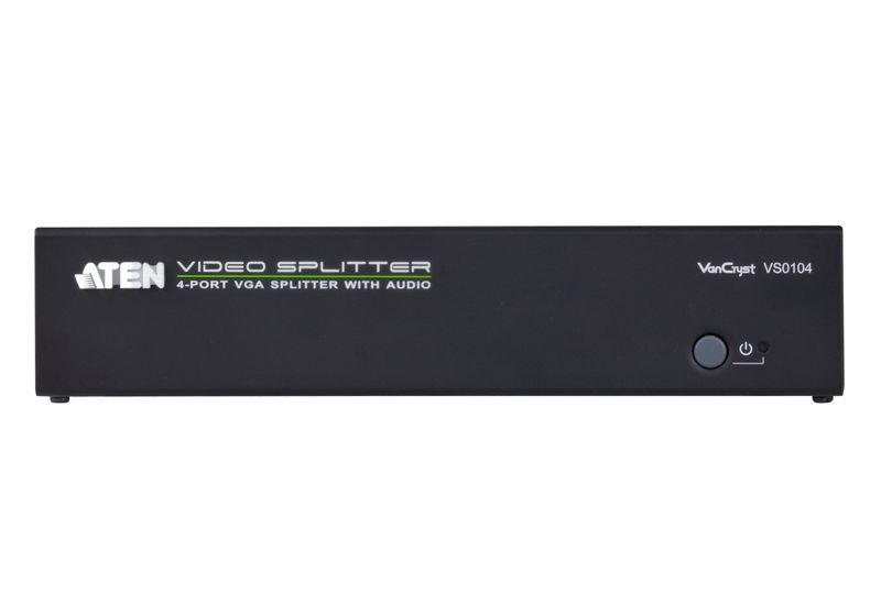 Aten-4-port-VGA-Splitter-with-Audio---RS-232