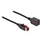 DeLOCK - Cavo prolunga PoweredUSB - USB PlusPower (24 V) (M) a USB PlusPower (24 V) (W) 10 m - Nero (85985)