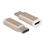 DeLOCK 65677 adattatore per inversione del genere dei cavi USB 2.0-C USB 2.0 Micro-B Rame