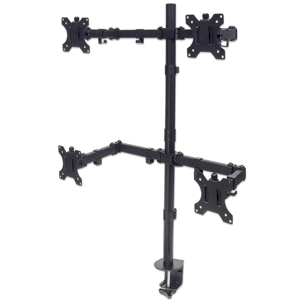 Manhattan 461566 supporto da tavolo per Tv a schermo piatto 813 cm 32 Nero Scrivania (TV & Monitor Mount Desk Double-Lin