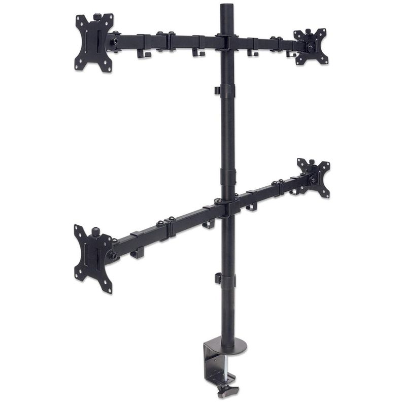 Manhattan-461566-supporto-da-tavolo-per-Tv-a-schermo-piatto-813-cm-32-Nero-Scrivania--TV---Monitor-Mount-Desk-Double-Lin