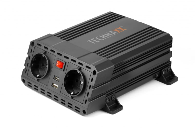 Technaxx TE19 adattatore e invertitore Auto 600 W Nero (TECHNAXX POWER INVERTER 600W - TE19)