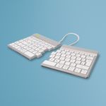 R-Go Tools Split RGOSBDEWLWH tastiera Bluetooth QWERTZ Tedesco Bianco (R-GO SPLIT BREAK ERGONOMIC - KEYBOARD QWERTZ DE B