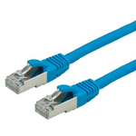 VALUE S/FTP Patch Cord Cat.6, halogen-free, blue, 0.5 m cavo di rete Blu