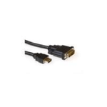 ACT AK3740 cavo e adattatore video 2 m HDMI DVI-D Beige