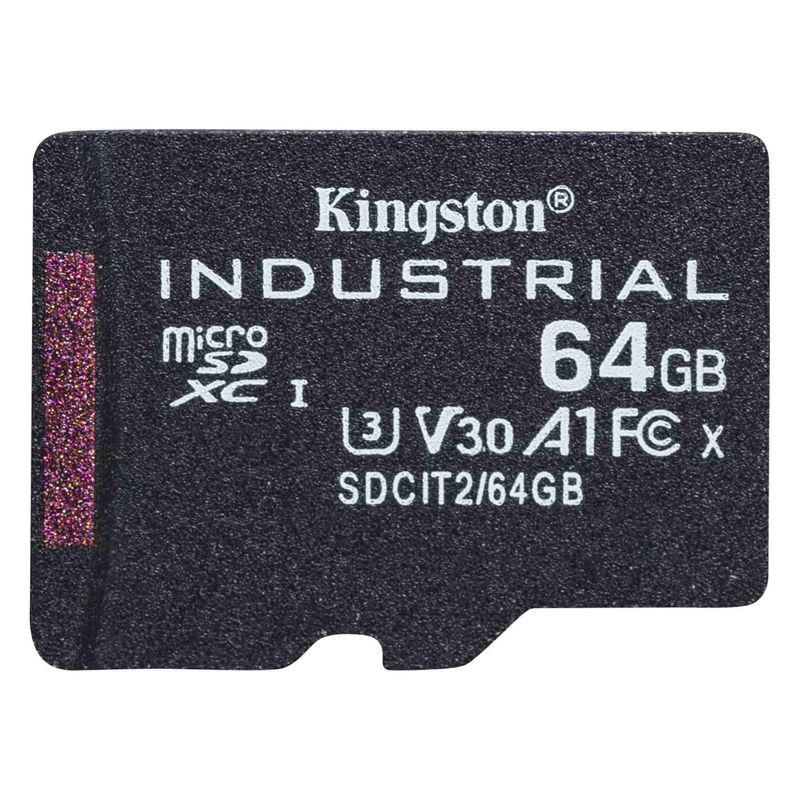 Kingston-Technology-Industrial-64-GB-MicroSDXC-UHS-I-Classe-10--KTC-64GB-microSDHC-C10-A1-pSLC-