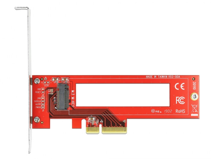 Delock-PCI-Express-x4-Card-to-1-x-M.3---NF1-Slot---Speicher-Controller---1-Sender-Kanal---NVMe-Low-Profile---PCIe-3.0-x4