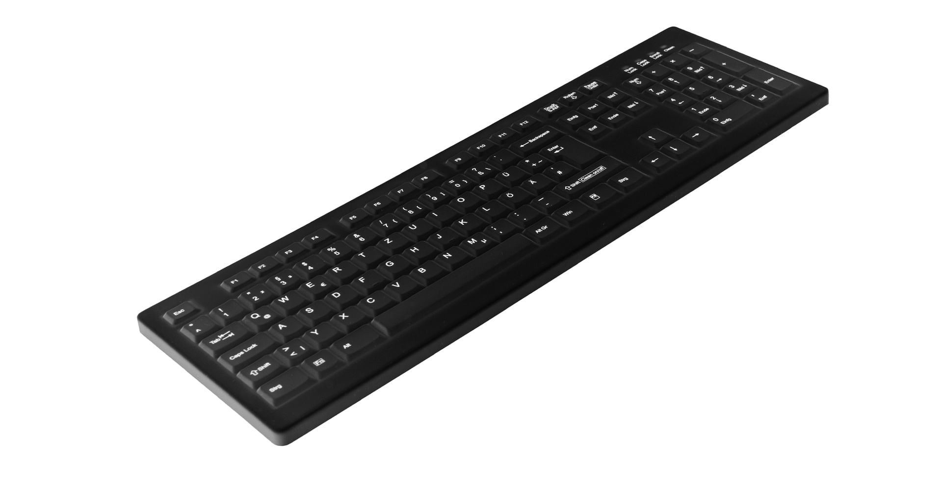 Cherry Active Key AK-C8100 tastiera Medico USB QWERTZ Tedesco Nero