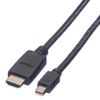 Value-11.99.5792-cavo-e-adattatore-video-3-m-Mini-DisplayPort-Nero--VALUE-MiniDP-Cable-MiniDP-HDTV.-M-M.-Black.-3.0m-