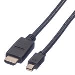 Value-11.99.5792-cavo-e-adattatore-video-3-m-Mini-DisplayPort-Nero--VALUE-MiniDP-Cable-MiniDP-HDTV.-M-M.-Black.-3.0m-