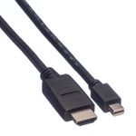 Value-11.99.5792-cavo-e-adattatore-video-3-m-Mini-DisplayPort-Nero--VALUE-MiniDP-Cable-MiniDP-HDTV.-M-M.-Black.-3.0m-