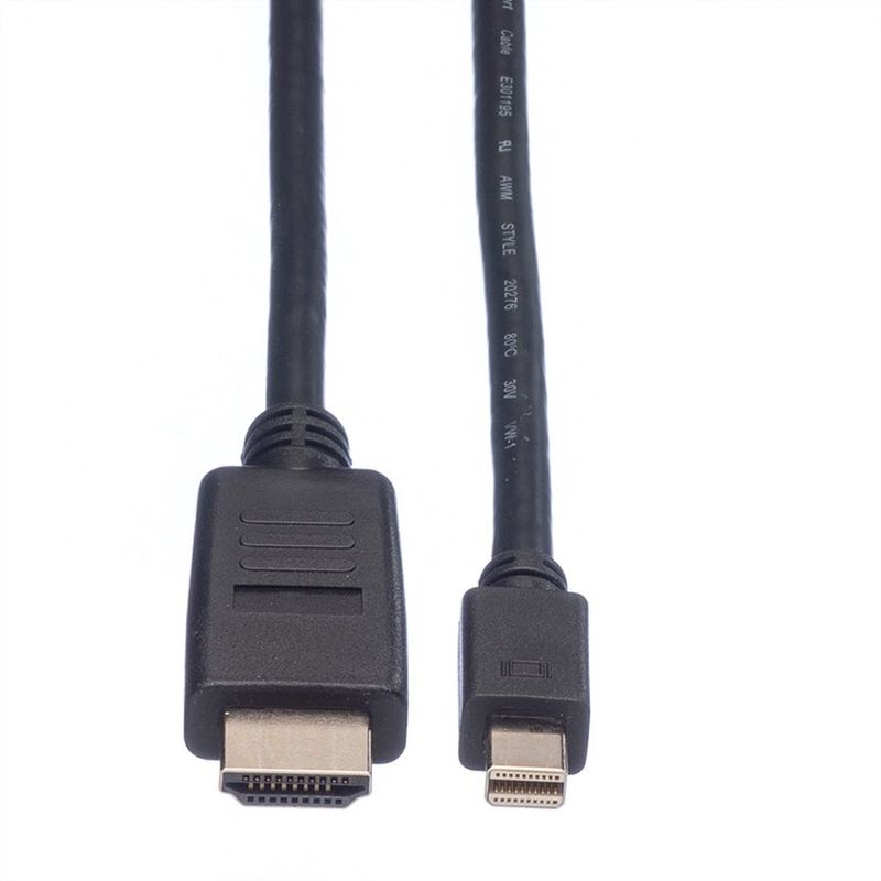 Value-11.99.5792-cavo-e-adattatore-video-3-m-Mini-DisplayPort-Nero--VALUE-MiniDP-Cable-MiniDP-HDTV.-M-M.-Black.-3.0m-