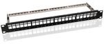 Wentronic-Goobay---Patch-Panel---Schwarz---1U---4830cm--19-----24-Ports--95743-