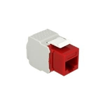 Delock Modulo Keystone jack RJ45  LSA Cat.6 UTP rosso