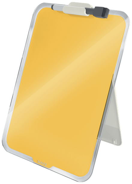 Leitz-39470019-lavagna-216-x-297-mm-Vetro--Leitz-Cosy-Glass-Desktop-Easel-Warm-Yellow-