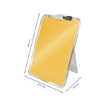 Leitz-39470019-lavagna-216-x-297-mm-Vetro--Leitz-Cosy-Glass-Desktop-Easel-Warm-Yellow-