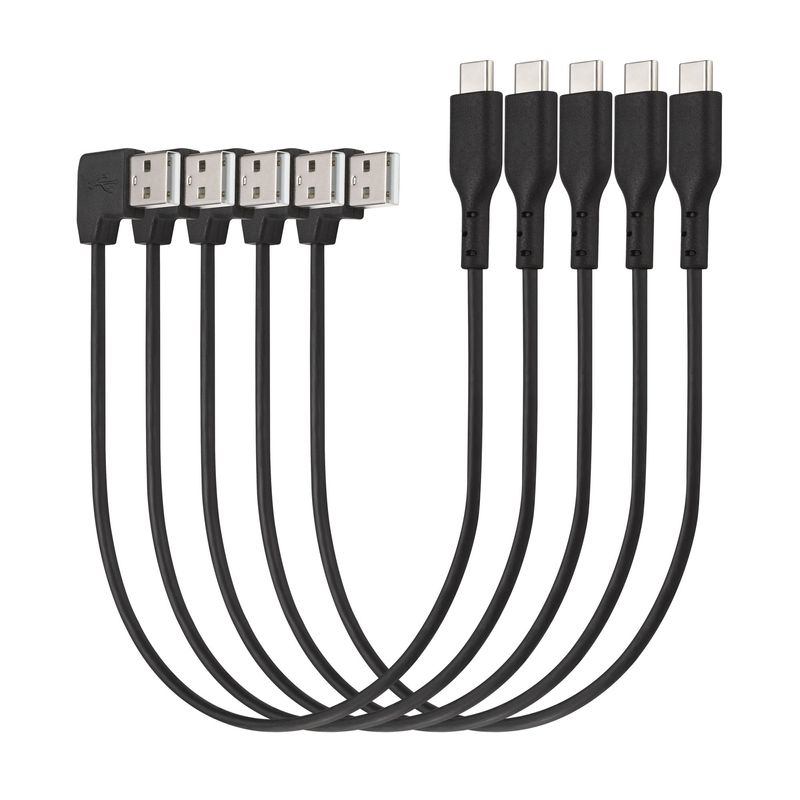 Kensington-Cavo-USB-C-per-ricarica-e-sincronizzazione-confezione-da-5--CHARGE-SYNC-USB-A-USB-C-CABLE-5PK-