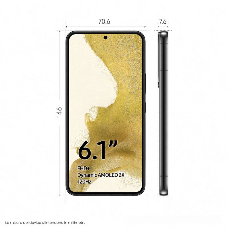 Samsung-Galaxy-S22-5G-Display-6.1---Dynamic-AMOLED-2X-4-fotocamere-RAM-8-GB-128-GB-3.700mAh-Phantom-Black