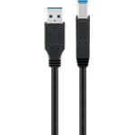 Neutra Goobay 93655 cavo USB USB 3.2 Gen 1 (3.1 Gen 1) 1,8 m USB A USB B Nero