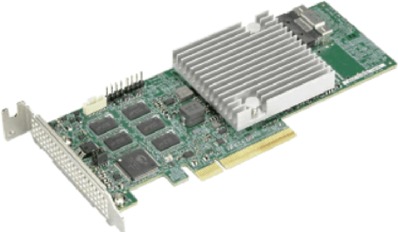 Supermicro-AOC-S3908L-H8IR-16DD-O-8-porte-interne-12Gb-s-x8-Gen4-ROC---LP-16-HDD-con-exp-RoHS